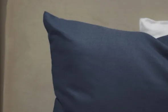 Poszewka Bawełna 50 x 60 Jednolita Ola Granat Navy