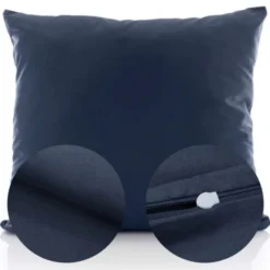 Poszewka Bawełna 50 x 60 Jednolita Ola Granat Navy