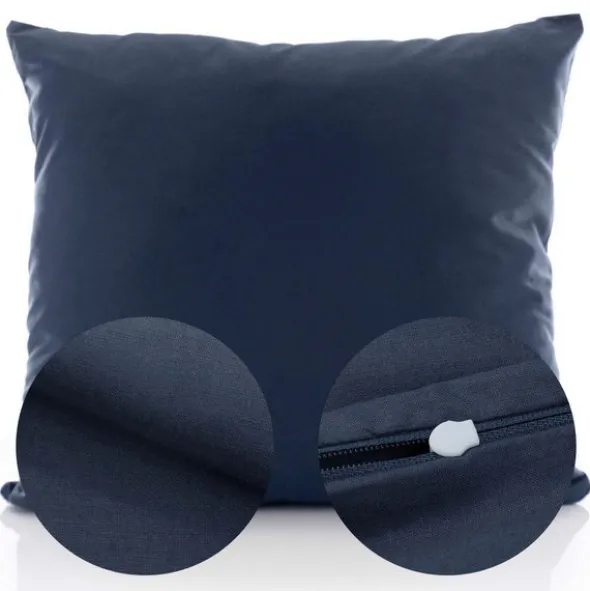 Poszewka Bawełna 50 x 60 Jednolita Ola Granat Navy