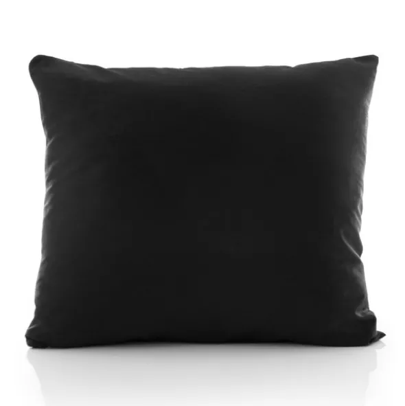Poszewka Bawełna 50 x 60 Jednolita Ola Czarna Black