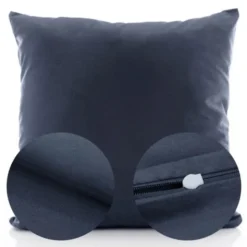 Poszewka Bawełna 45 x 45 Jednolita Ola Granat Navy