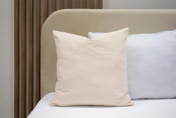 Poszewka Bawełna 45 x 45 Jednolita Ola Beż Beżowa