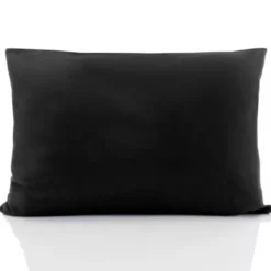 Poszewka Bawełna 50 x 80 Jednolita Ola Czarna Black