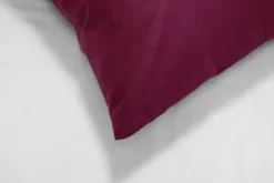 Poszewka Bawełna 50 x 50 Jednolita Ola Bordo Bordowa