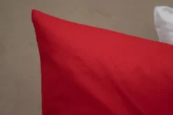 Poszewka Bawełna 50 x 50 Jednolita Ola Czerwony