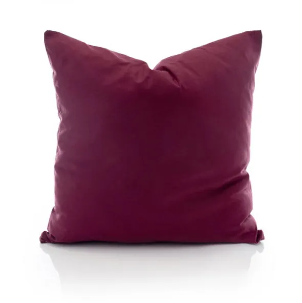 Poszewka Bawełna 45 x 45 Jednolita Ola Bordo Bordowa