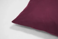 Poszewka Bawełna 45 x 45 Jednolita Ola Bordo Bordowa
