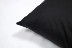 Poszewka Bawełna 45 x 45 Jednolita Ola Czarna Black