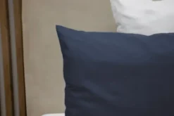 Poszewka Bawełna 40 x 60 Jednolita Ola Granat Navy