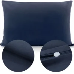 Poszewka Bawełna 40 x 60 Jednolita Ola Granat Navy