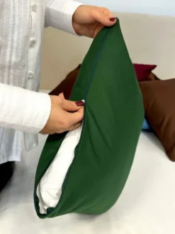 Poszewka Bawełna 50 x 60 Jednolita Ola Brąz Brązowa