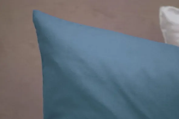 Poszewka Bawełna 50 x 60 Jednolita Ola Niebieski Blue