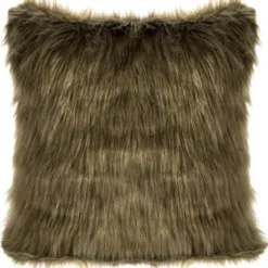 Poszewka Futrzana Dekoracyjna 819 45 x 45 Oliwkowy