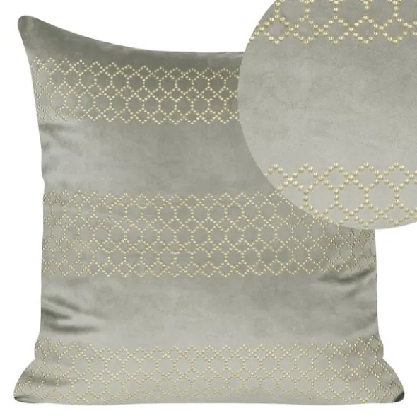 Poszewka Velvetowa Pari 45 x 45 Srebrny