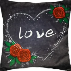 Poszewka 40 x 40 Dekoracyjna Heart Velvet 06