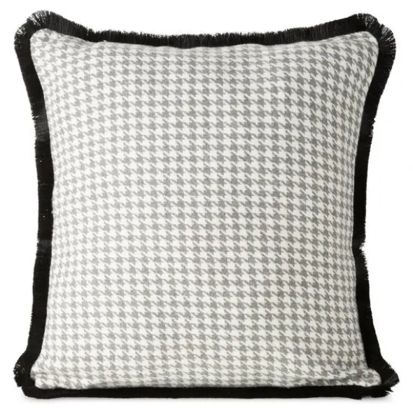 Poszewka 45 x 45 Dekoracyjna Pepitka2B Czar+Biały