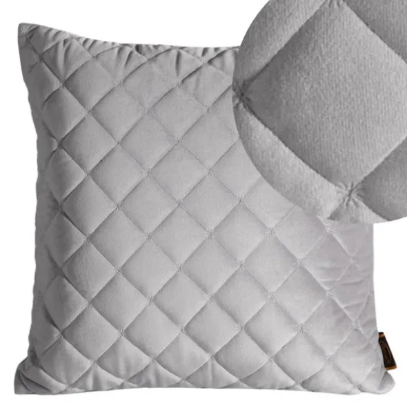 Poszewka 45 x 45 Dekoracyjna Ria1 Srebrny