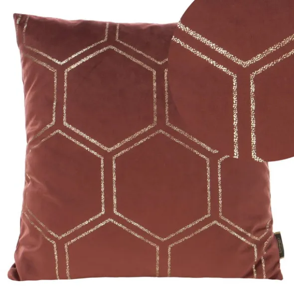 Poszewka 45 x 45 Dekoracyjna Velvet BLINK12 Bordowy