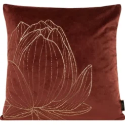 Poszewka 45 x 45 Dekoracyjna Velvet BLINK19 Ceglany