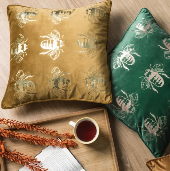 Poszewka 45 x 45 Dekoracyjna Velvet BLINK15 Bordowy