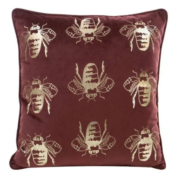 Poszewka 45 x 45 Dekoracyjna Velvet BLINK15 Bordowy