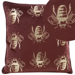 Poszewka 45 x 45 Dekoracyjna Velvet BLINK15 Bordowy