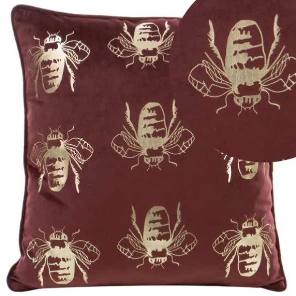 Poszewka 45 x 45 Dekoracyjna Velvet BLINK15 Bordowy