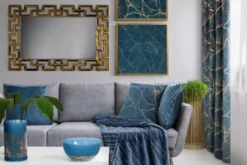 Poszewka 45 x 45 Dekoracyjna Velvet MUSA1 Gran + Zł