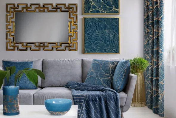 Poszewka 45 x 45 Dekoracyjna Velvet MUSA1 Gran + Zł