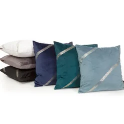 Poszewka 45 x 45 Dekoracyjna Velvet Blink 34 Szary