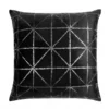 Poszewka 45 x 45 Dekoracyjna Velvet Glossy Czarny