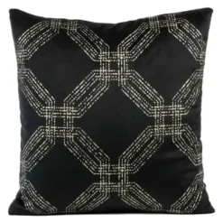 Poszewka 45 x 45 Dekoracyjna Velvet Blink30 Czarny