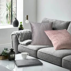 Poszewka 40 x 40 Dekoracyjna Velvet Marsala Beż