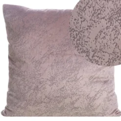 Poszewka 40 x 40 Dekoracyjna Velvet Riva Różowy