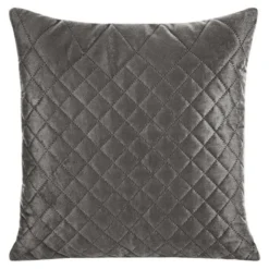 Poszewka 40 x 40 Pikowana Velvet Luiz3 Grafit