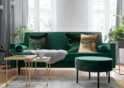 Poszewka 45 x 45 Royal Welwet 5 Dekoracyjna Niebie