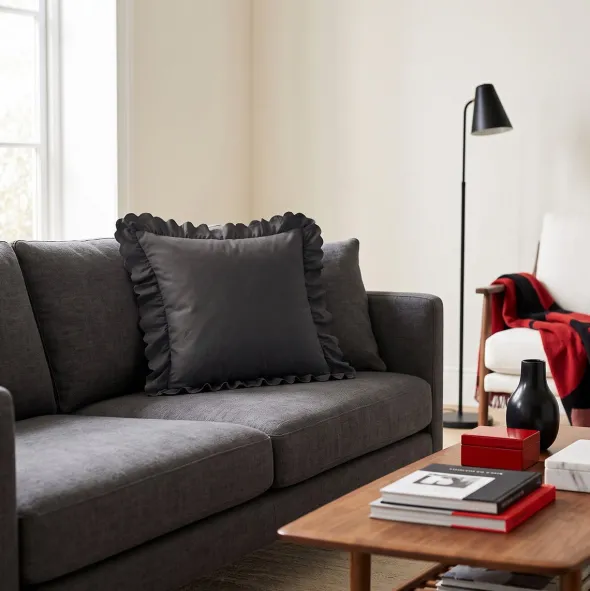 Poszewka 40 x 40 z Falbaną Luxury Jowita 01