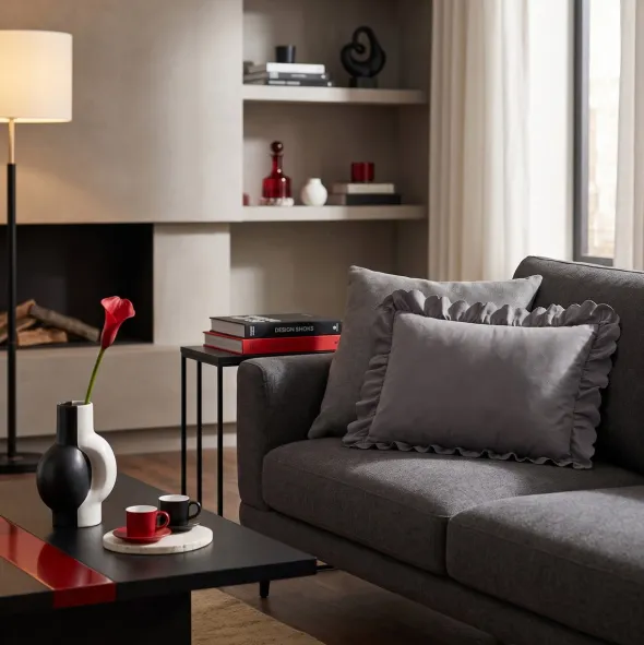 Poszewka 40 x 60 z Falbaną Luxury Jowita 06