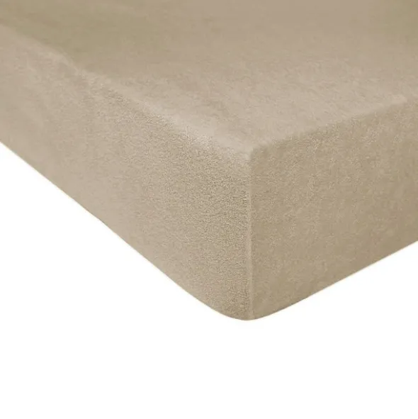 Prześcieradło Frotte z Gumką 032_C Jasny Beż 60x120