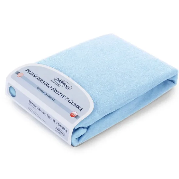 Prześcieradło Frotte z Gumką 027_D Niebieski 60x120