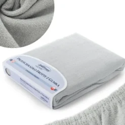 Prześcieradło Frotte z Gumką 155_D Popiel 60x120