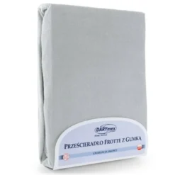 Prześcieradło Frotte z Gumką 155_D Popiel 80x160