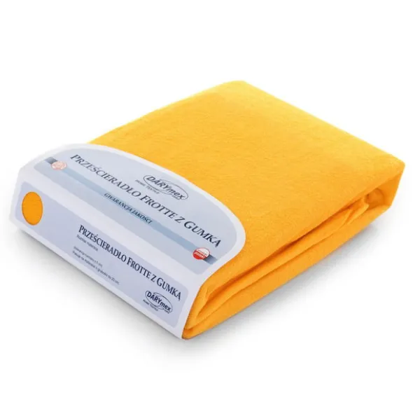 Prześcieradło Frotte z Gumką 007_D Żółty 60x120