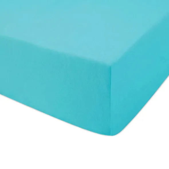 Prześcieradło Jersey z Gumką 011_D Turkusowy 60x120