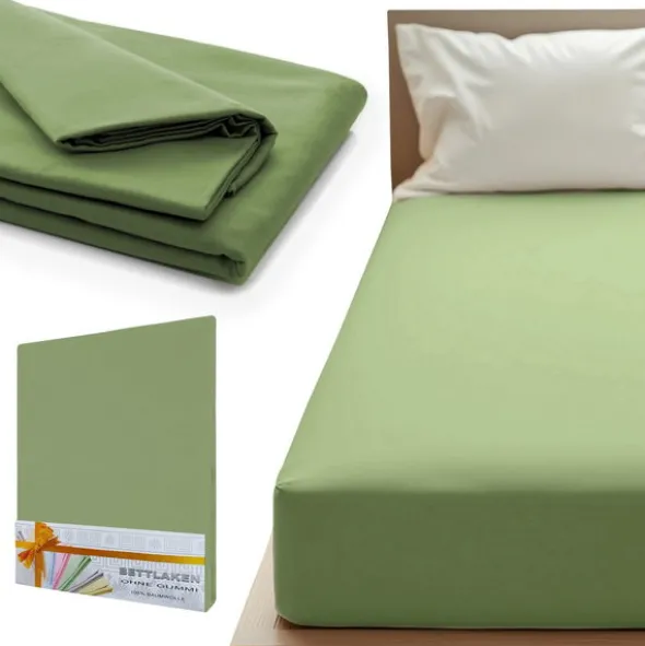 Prześcieradło 160 x 200 Bez Gum Bawełna Aloiso 40