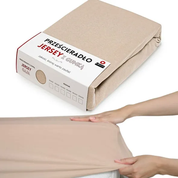 Prześcieradło 120 x 200 Jersey z Gumką Gaja 30