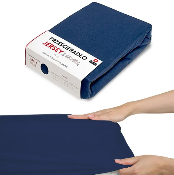 Prześcieradło 180 x 200 Jersey z Gumką Gaja 09