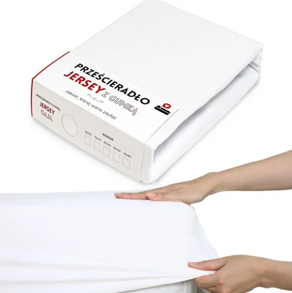 Prześcieradło 80 x 180 Jersey z Gumką Gaja 14