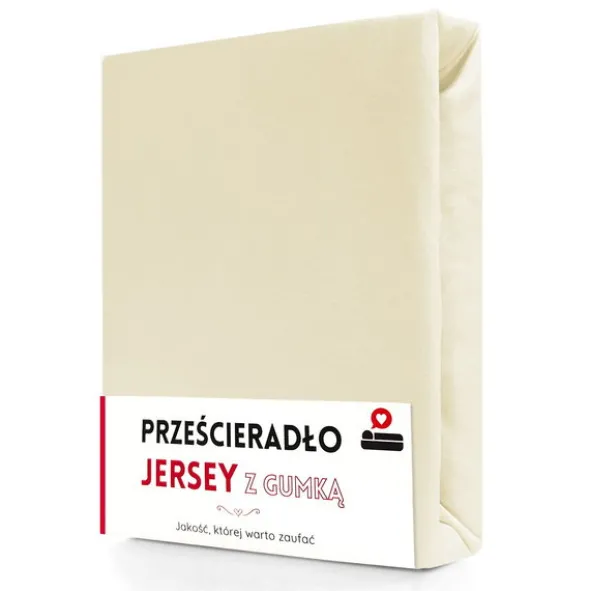 Prześcieradło 180 x 200 Jersey z Gumką Gaja 03