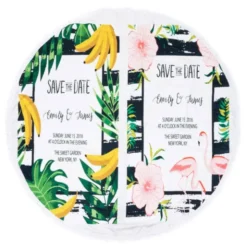 Ręcznik Koc 150 cm Okrągły Plażowy Boho 03